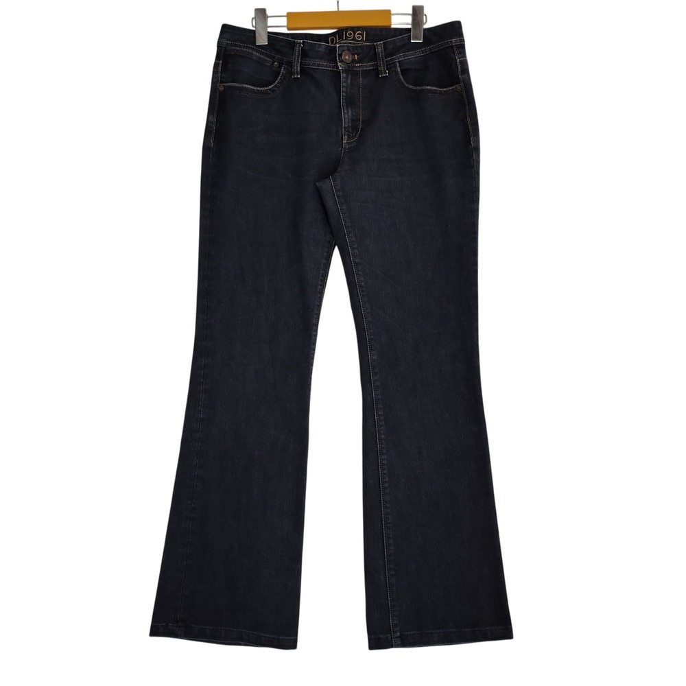 DL1961 Womens Bootcut Jeans Dark Indigo Blue Denim Mid Rise Size 32x31